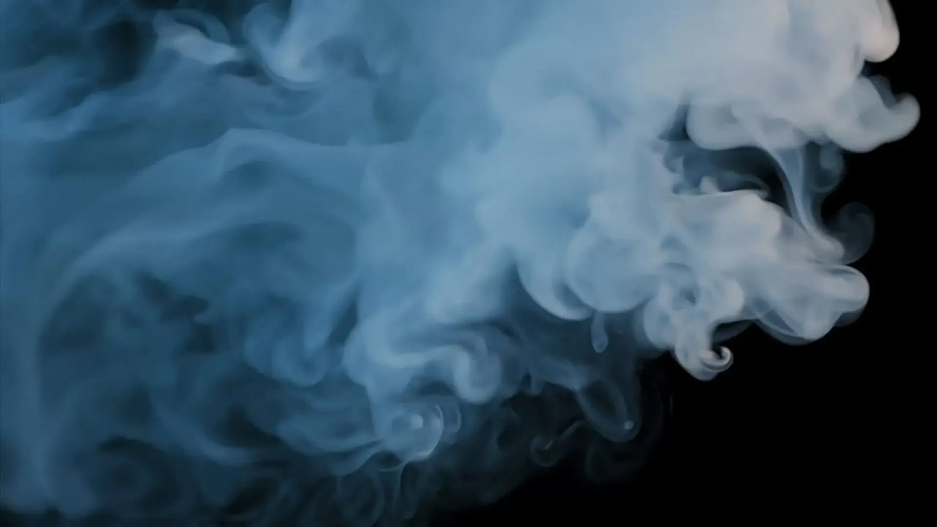 Soft Blue Smoke Overlay for Thriller Logo Animation